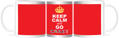 50% OFF on Refeel Gifts Keep Calm & Go Crazy Ceramic Mug 325 ml 50% OFF on Refeel Gifts Keep Calm & Go Crazy Ceramic Mug 325 ml