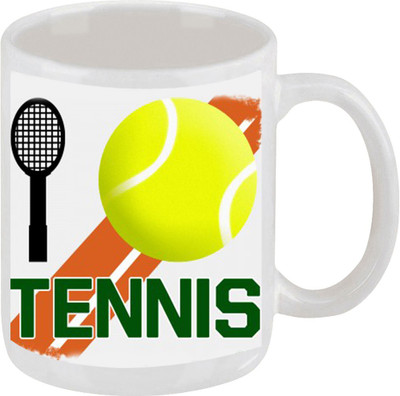 28% OFF on Ellicon E134 Love Tennis Ceramic Mug 325 ml
