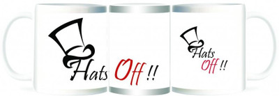 50% OFF on Refeel Gifts Hats Off Ceramic Mug 325 ml 50% OFF on Refeel Gifts Hats Off Ceramic Mug 325 ml