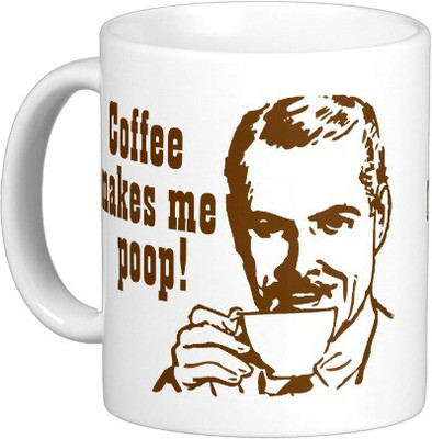 44% OFF on Exoctic Silver Yaar Ajj Subah Zaldi Ho Gayi A002 Ceramic Mug 350 ml