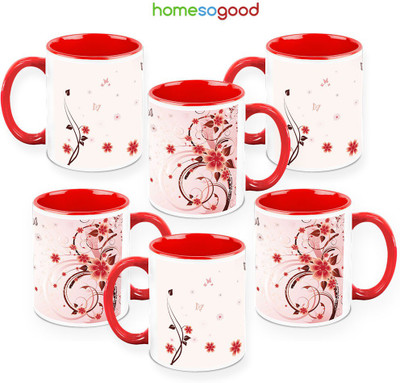 41% OFF on HomeSoGood Beginning Of A Fairytale Pack Of 6 Ceramic Mug 325 ml, Pack of 6 41% OFF on HomeSoGood Beginning Of A Fairytale Pack Of 6 Ceramic Mug 325 ml, Pack of 6