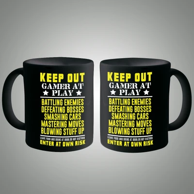 44% OFF on Posterboy Keep Out Gamer At Play Ceramic Mug 350 ml