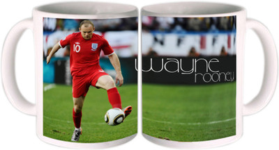 25% OFF on Shopkeeda FIFA 2014 Wayne Rooney's Hit Ceramic Mug 350 ml
