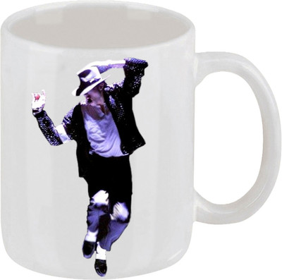 28% OFF on Ellicon E49 Michael Jackson Dancing Ceramic Mug 325 ml