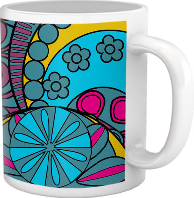 50% OFF on Tiedribbons Kinda Sexy_Modern Geometric_Steamy Sediment Pattern Ceramic Mug 325 ml