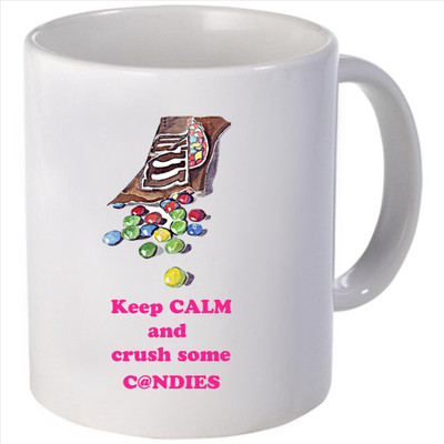 Snoogg Keep calm and crushome candles Ceramic Mug
