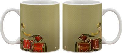 15% OFF on Artifa Drummer Playing Music Porcelain, Ceramic Mug 350 ml 15% OFF on Artifa Drummer Playing Music Porcelain, Ceramic Mug 350 ml