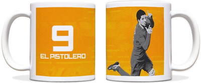 60% OFF on ShopMantra Luis Suarez Footballer Black Ceramic Mug 300 ml