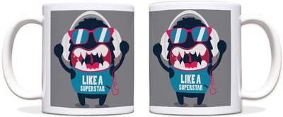 54% OFF on ShopMantra Like a Superstar Black Ceramic Mug 300 ml 54% OFF on ShopMantra Like a Superstar Black Ceramic Mug 300 ml