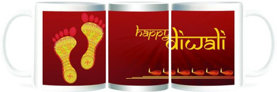 50% OFF on Refeel Gifts Happy Diwali Ceramic Mug 325 ml 50% OFF on Refeel Gifts Happy Diwali Ceramic Mug 325 ml