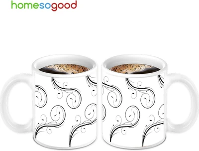 45% OFF on HomeSoGood Awesome Black & White Pattern 2 Mugs Ceramic Mug 280 ml, Pack of 2 45% OFF on HomeSoGood Awesome Black & White Pattern 2 Mugs Ceramic Mug 280 ml, Pack of 2