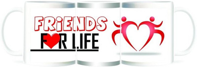 50% OFF on Refeel Gifts Friends for Life Ceramic Mug 325 ml