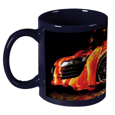 56% OFF on Amy 3d Car Fire Flame Ceramic Mug 330 ml