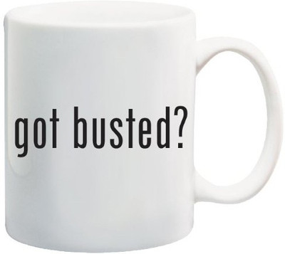 40% OFF on Teeskart Got Busted Porcelain Mug 300 ml 40% OFF on Teeskart Got Busted Porcelain Mug 300 ml