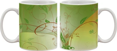 15% OFF on Artifa Green Leaves Pattern Porcelain, Ceramic Mug 350 ml 15% OFF on Artifa Green Leaves Pattern Porcelain, Ceramic Mug 350 ml