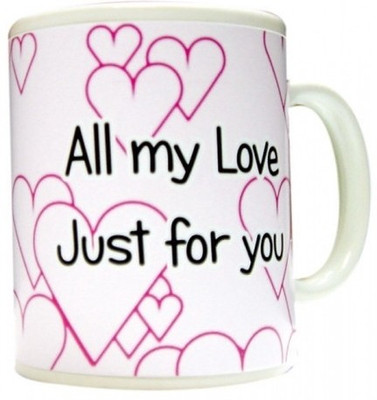 26% OFF on Everyday Gifts V Love Gift - Just for You Ceramic Mug 400 ml 26% OFF on Everyday Gifts V Love Gift - Just for You Ceramic Mug 400 ml