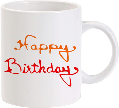 50% OFF on Lolprint 015 Happy Birthday Ceramic Mug 325 ml