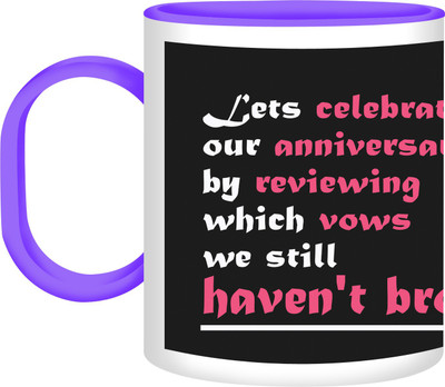 41% OFF on Refeel Gifts The Secret Of Happy Marriage Remains A Secret Sd-274 Unbreakable Plastic Mug 325 ml