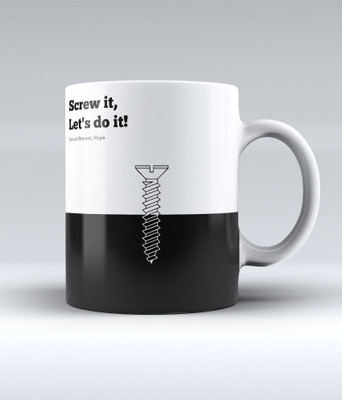 12% OFF on Lab No. 4 Screw It, Let'S Do It - Richard Branson Office Quote Ceramic Mug 350 ml
