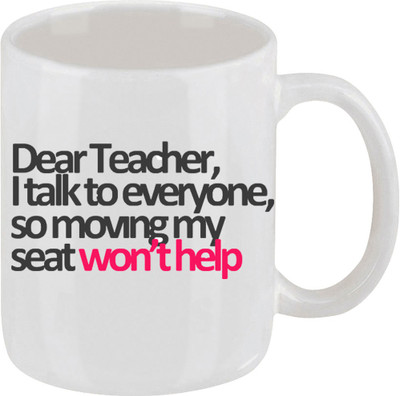 28% OFF on Ellicon C228 Funny Best Saying Coffee Ceramic Mug 325 ml