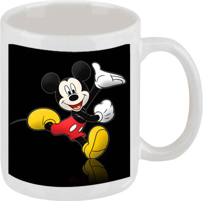 28% OFF on Ellicon E72 Micky Cartoon Ceramic Mug 325 ml