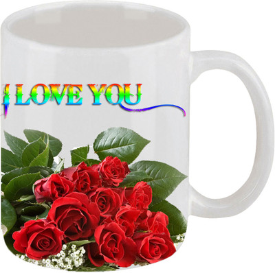 16% OFF on Ellicon 10 I Love You Coffee Mug Ceramic Mug