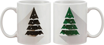 15% OFF on Artifa Green Christmas Tree Porcelain, Ceramic Mug 350 ml 15% OFF on Artifa Green Christmas Tree Porcelain, Ceramic Mug 350 ml