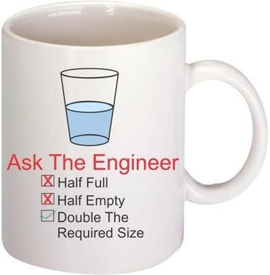 50% OFF on Printland Ask the Engineer Coffee Ceramic Mug 350 ml 50% OFF on Printland Ask the Engineer Coffee Ceramic Mug 350 ml
