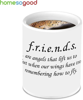 41% OFF on Home So Good Unique Best Friend With Awesome Quotes To Fly Ceramic Mug 280 ml
