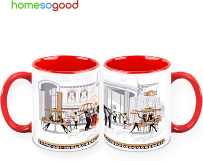 37% OFF on HomeSoGood The European Way Of Life Pack Of 2 Ceramic Mug 325 ml, Pack of 2 37% OFF on HomeSoGood The European Way Of Life Pack Of 2 Ceramic Mug 325 ml, Pack of 2