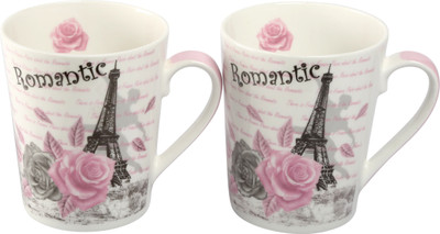 10% OFF on Carolin Paris Bone China Mug 300 ml, Pack of 2 10% OFF on Carolin Paris Bone China Mug 300 ml, Pack of 2