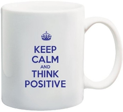 40% OFF on Teeskart Keep Calm And Think Positive Porcelain Mug 300 ml 40% OFF on Teeskart Keep Calm And Think Positive Porcelain Mug 300 ml