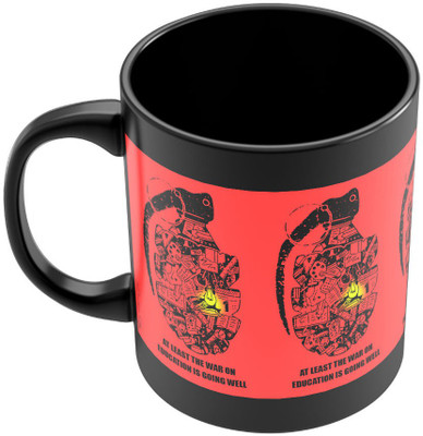 8% OFF on PosterGuy War On Education Graphic Design Illustration Ceramic Mug 280 ml