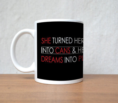 60% OFF on StyBuzz Drems Into Plans Right Arrow Porcelain Mug 300 ml