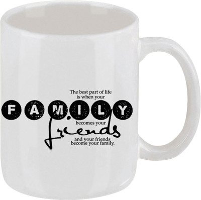 16% OFF on Ellicon 120 Family Becomes Your Friend Ceramic Mug