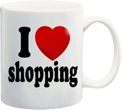 40% OFF on Teeskart I Love Shopping Porcelain Mug 300 ml 40% OFF on Teeskart I Love Shopping Porcelain Mug 300 ml