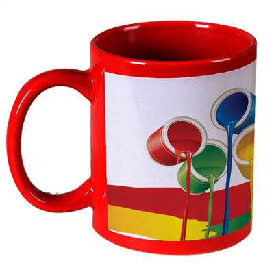 56% OFF on AMY Falling Colors Happy Holi Red Ceramic Mug 325 ml 56% OFF on AMY Falling Colors Happy Holi Red Ceramic Mug 325 ml