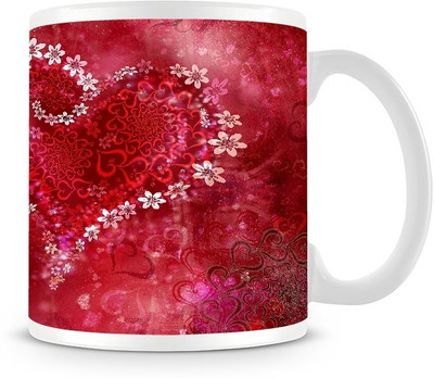 73% OFF on Jupiter09 Heart Flowers Coffee Ceramic Mug 300 ml 73% OFF on Jupiter09 Heart Flowers Coffee Ceramic Mug 300 ml