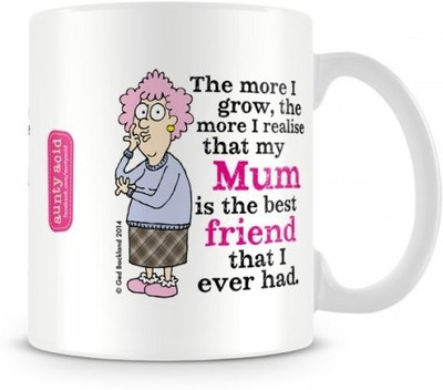 35% OFF on Aunty Acid My Mom is my best Friend Ceramic Mug 325 ml