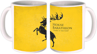 25% OFF on Shopkeeda House Baratheon Yellow Ceramic Mug 350 ml