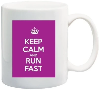 40% OFF on Teeskart Keep Calm And Run Fast Porcelain Mug 300 ml