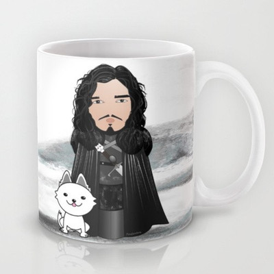 58% OFF on Astrode Kokeshi Jon Snow Ceramic Mug 325 ml