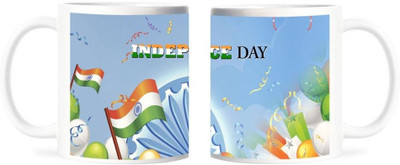 50% OFF on Refeel Gifts Happy independence Day Ceramic Mug 325 ml 50% OFF on Refeel Gifts Happy independence Day Ceramic Mug 325 ml
