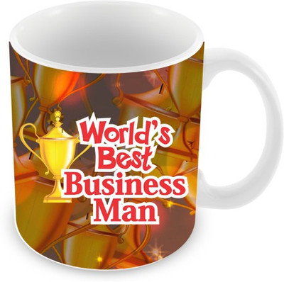 26% OFF on Everyday Gifts World's Best Business Man Ceramic Mug 325 ml