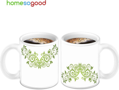 45% OFF on HomeSoGood Lovely Design on Ceramic Coffee Ceramic Mug 280 ml, Pack of 2 45% OFF on HomeSoGood Lovely Design on Ceramic Coffee Ceramic Mug 280 ml, Pack of 2