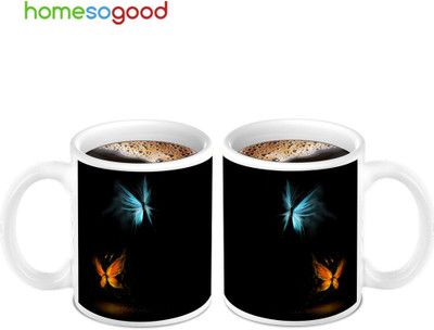45% OFF on HomeSoGood Abstract Of Butterfly's Coffee Ceramic Mug 280 ml, Pack of 2 45% OFF on HomeSoGood Abstract Of Butterfly's Coffee Ceramic Mug 280 ml, Pack of 2