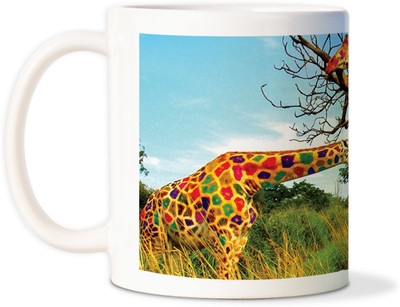 75% OFF on AMY Multicolor Giraffecoffee Ceramic Mug