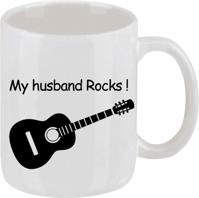 16% OFF on Ellicon 16 My Husband Rocks Ceramic Mug