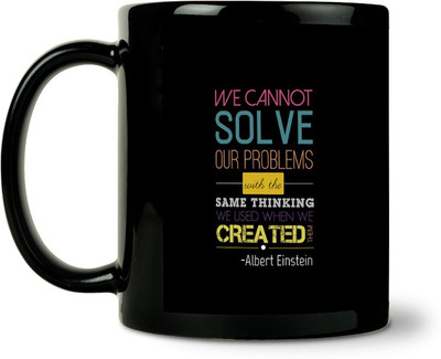 45% OFF on ShopMantra Albert Einstein Quote Art Ceramic Mug 300 ml