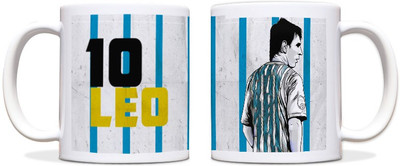 60% OFF on ShopMantra Lionel Messi Art Footballer Black Ceramic Mug 300 ml
